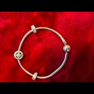 Sterling silver Pandora bracelet charm